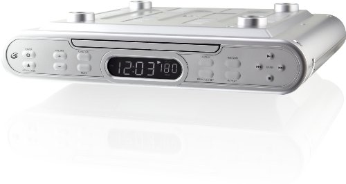 Gpx Under Cabinet Cd Player With Am Fm Stereo Radio Silver